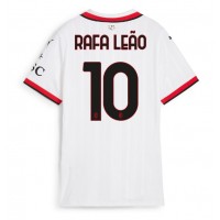 Camisa de Futebol AC Milan Rafael Leao #10 Equipamento Secundário Mulheres 2024-25 Manga Curta